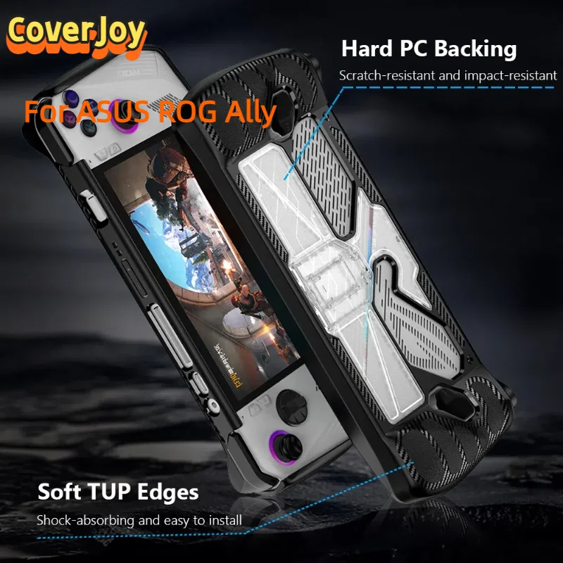 Чехол CoverJoy из ТПУ для ASUS ROG Ally с кронштейном, защита всего тела, противоударный сменный чехол
Чехол CoverJoy из ТПУ для ASUS ROG Ally с кронштейном, защита всего тела, противоударный сменный чехол