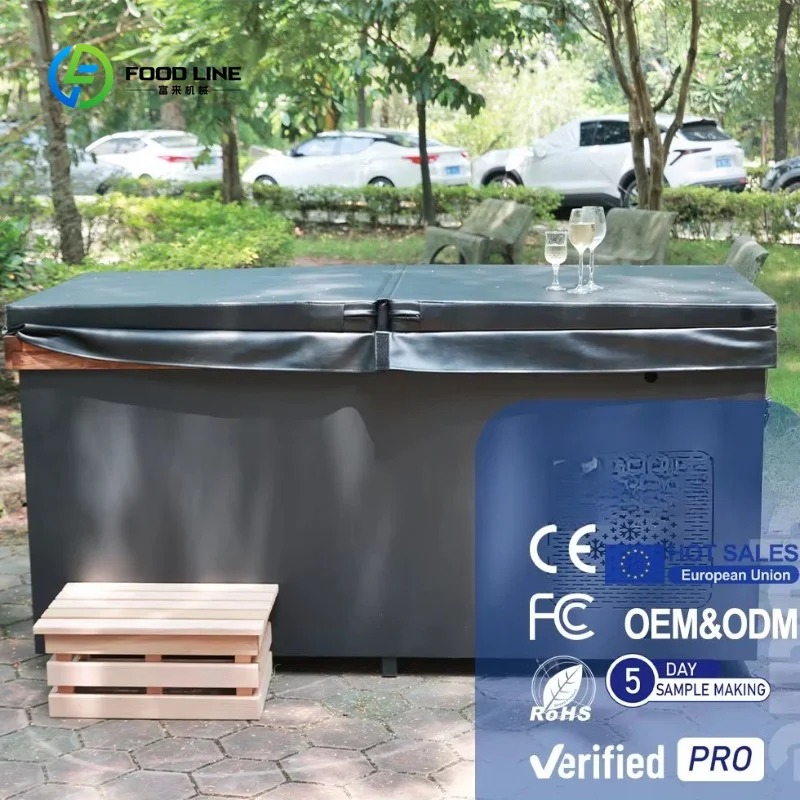 Customized Outdoor Modern Wooden Bathtub with Stainless Steel Liner Durable Cold Plunge Shower for 1 Person Sports Recovery
Customized Outdoor Modern Wooden Bathtub with Stainless Steel Liner Durable Cold Plunge Shower for 1 Person Sports Recovery