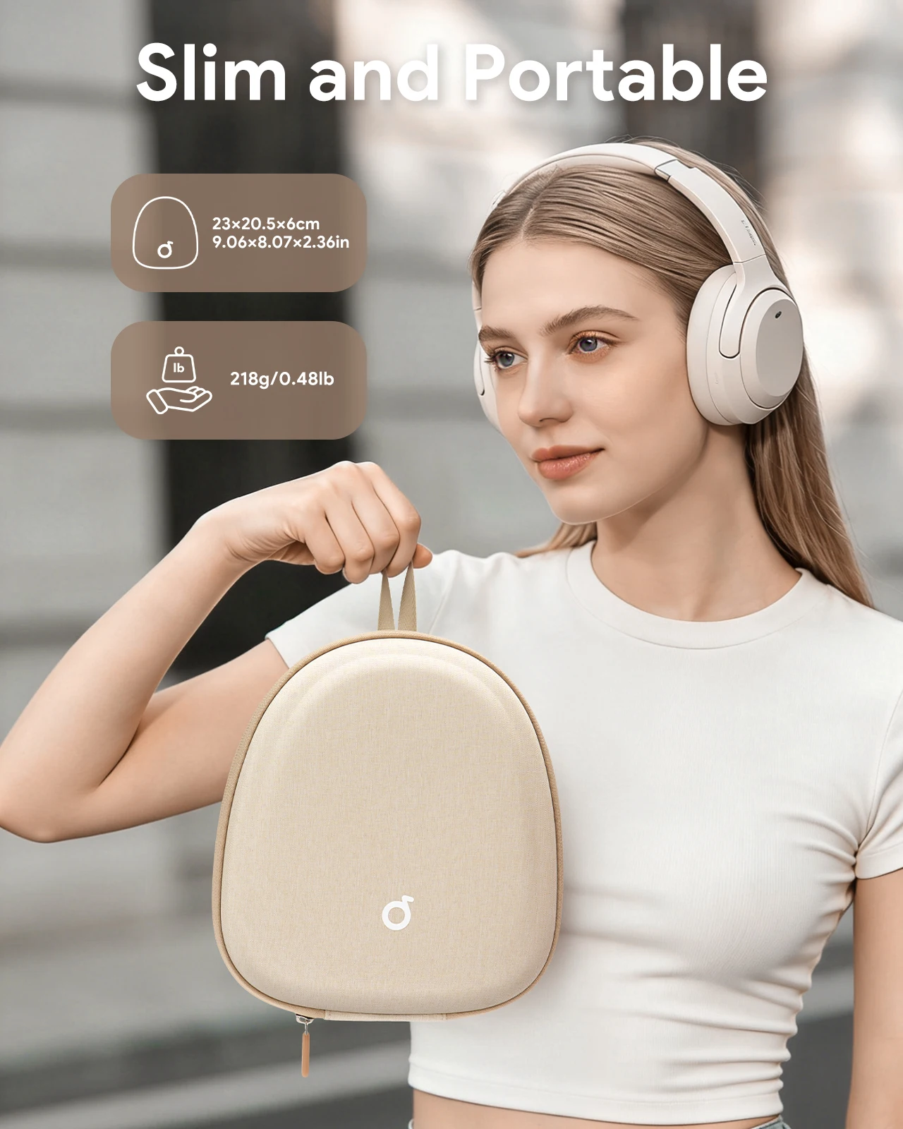 Headphone Case Hard Shell Super-Slim for Soundcore Anker/Sony/JBL/Over-Ear Headphones Universal Portable Travel Organizer Bag Headphone Case Hard Shell Super-Slim for Soundcore Anker/Sony/JBL/Over-Ear Headphones Universal Portable Travel Organizer Bag