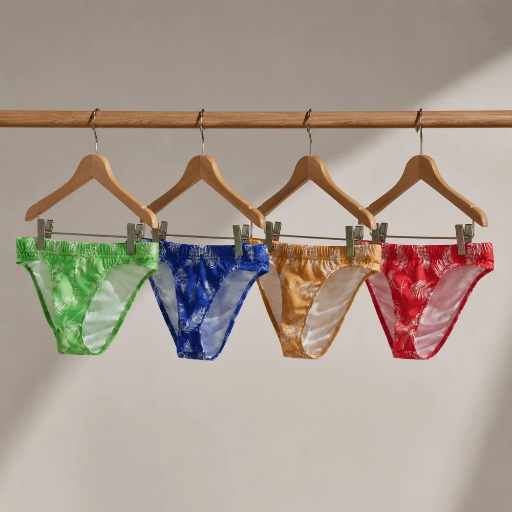 Comfortable Low Waist Men Briefs Fashion Soft Palm Leaves Pattern Panties Moisture Wicking Stretch Underwear Daily
Comfortable Low Waist Men Briefs Fashion Soft Palm Leaves Pattern Panties Moisture Wicking Stretch Underwear Daily