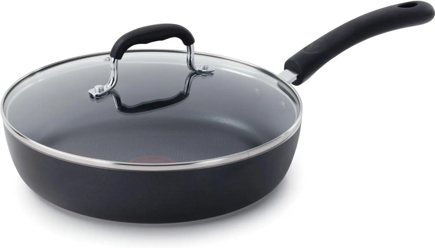 10' Non-Stick Fry Pan with Lid, Induction & Oven Safe to 400°F, Dishwasher Safe, Black
10' Non-Stick Fry Pan with Lid, Induction & Oven Safe to 400°F, Dishwasher Safe, Black