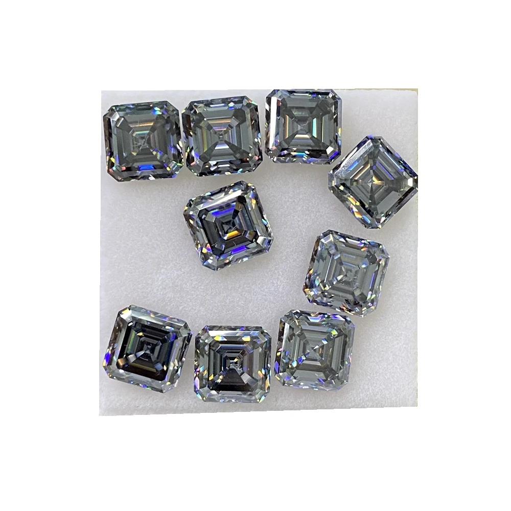 Meisidian Newest Asscher Cut 100% Real Moissanite VVS1 3EX Loose Lab Grown Grey Color Diamond
Meisidian Newest Asscher Cut 100% Real Moissanite VVS1 3EX Loose Lab Grown Grey Color Diamond