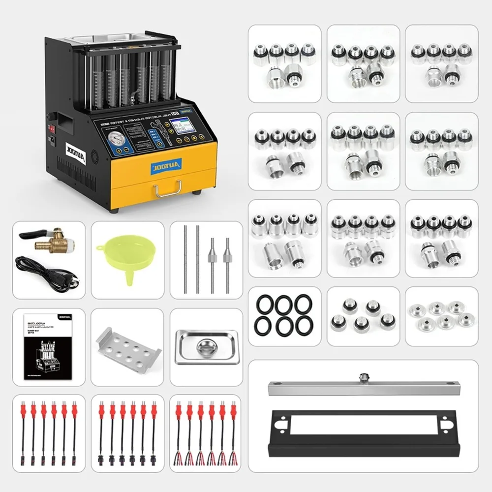 AUTOOL CT500 For Car & Motorcycle Maintenance Fuel Injector Cleaner And Tester Machine GDI EFI FEI 6-Cylinder
AUTOOL CT500 For Car & Motorcycle Maintenance Fuel Injector Cleaner And Tester Machine GDI EFI FEI 6-Cylinder