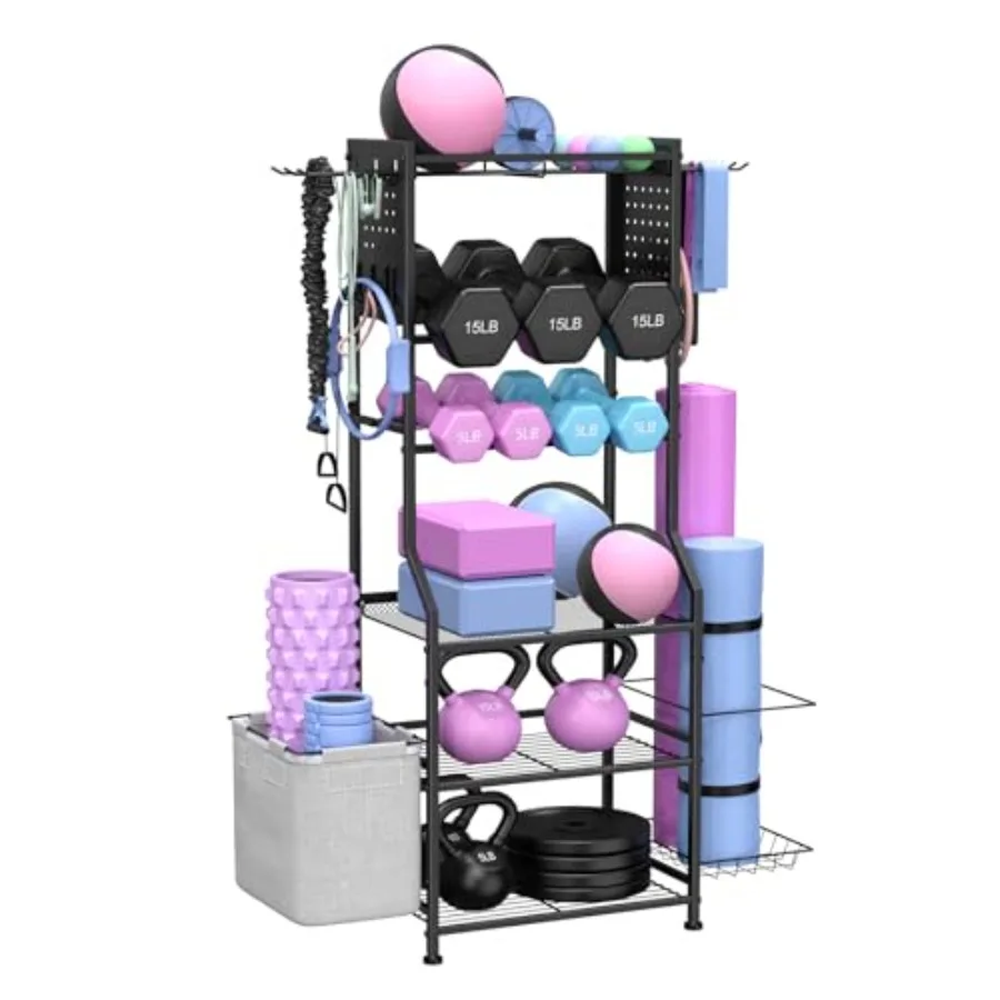 Dumbbell Rack Home Gym Storage for Kettlebells Yoga Mat and Strength Training Equipment Weight Rack With Peg Board Organizer Wo
Dumbbell Rack Home Gym Storage for Kettlebells Yoga Mat and Strength Training Equipment Weight Rack With Peg Board Organizer Wo