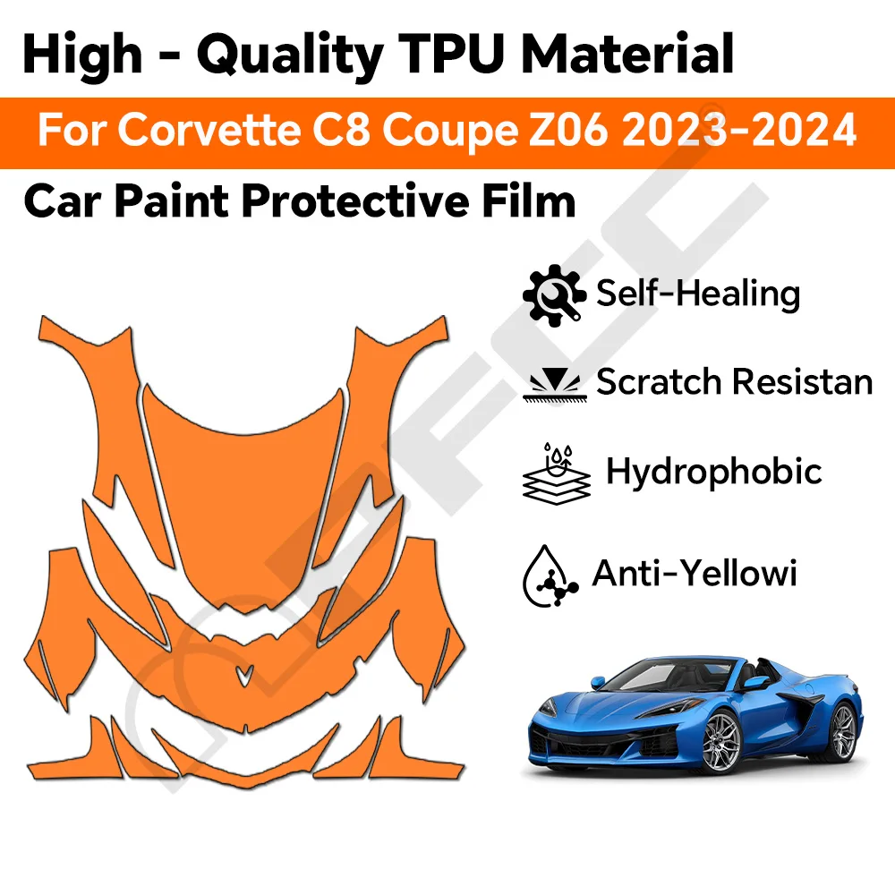 TPU For Corvette C8 Coupe Z06 2023 2024 Anti-scratch Paint Protection Film Pre-cut PPF Clear Bra Resistant Invisible Repairable
TPU For Corvette C8 Coupe Z06 2023 2024 Anti-scratch Paint Protection Film Pre-cut PPF Clear Bra Resistant Invisible Repairable