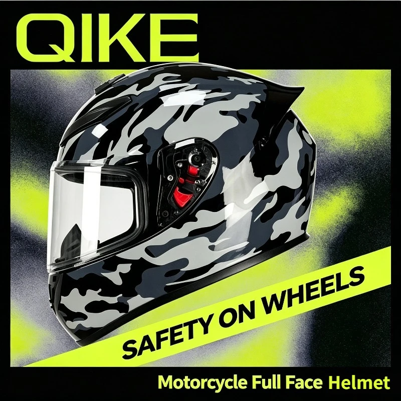 QIKE Durable ABS Four-season Universal Windproof Crash Resistant Stylish Vehicle Safety Full-face Motorcycle Riding Helmet
QIKE Durable ABS Four-season Universal Windproof Crash Resistant Stylish Vehicle Safety Full-face Motorcycle Riding Helmet