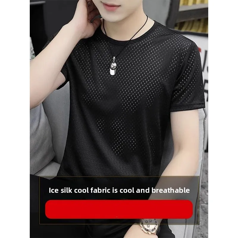 Мужская футболка из ледяного шелка ort Sve Hollow Me Breathable Qui Dry f Sve Summer Color Bla round Ne Футболка
Мужская футболка из ледяного шелка ort Sve Hollow Me Breathable Qui Dry f Sve Summer Color Bla round Ne Футболка