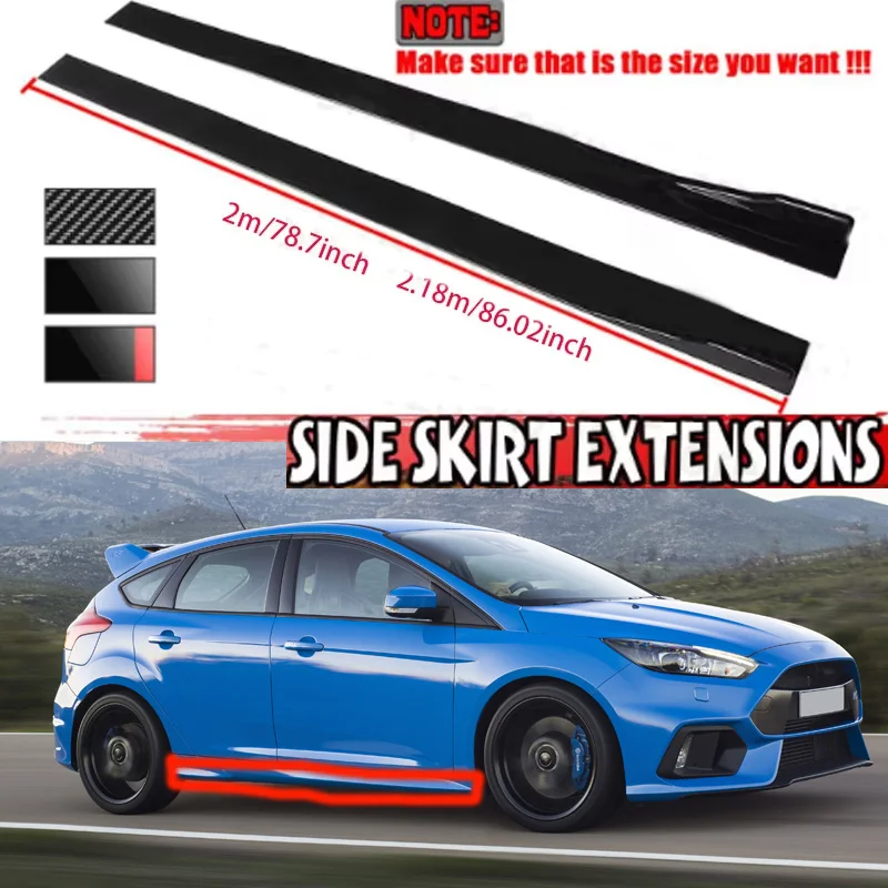 FOR FORD FOCUS RS 2M Car Side Skirt Extension Plate Lip Separator Bumper 2.18M Racing Side Spoiler
FOR FORD FOCUS RS 2M Car Side Skirt Extension Plate Lip Separator Bumper 2.18M Racing Side Spoiler