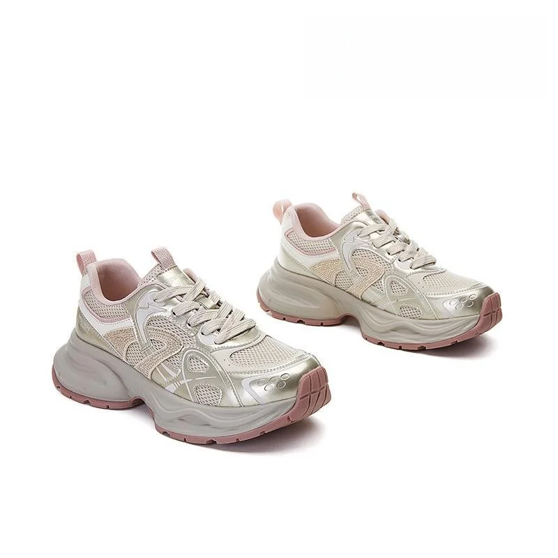 Women's Sport Shoes Running Shoes Breathable Genuine Leather Thick Bottom Dad Shoes Casual Fashion Flat Heel round Toe
Women's Sport Shoes Running Shoes Breathable Genuine Leather Thick Bottom Dad Shoes Casual Fashion Flat Heel round Toe