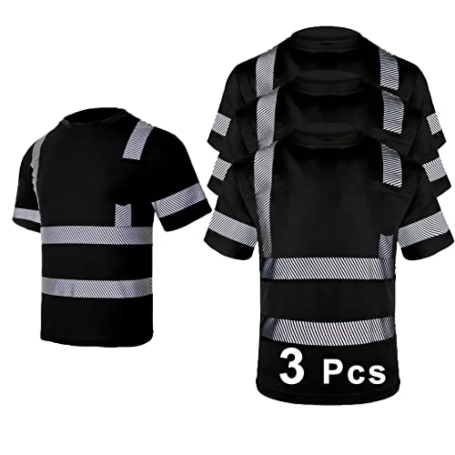 3 Pcs Hi Vis Safety T Shirt for Men Reflective High Visibility Short Sleeves Work Shirt
3 Pcs Hi Vis Safety T Shirt for Men Reflective High Visibility Short Sleeves Work Shirt