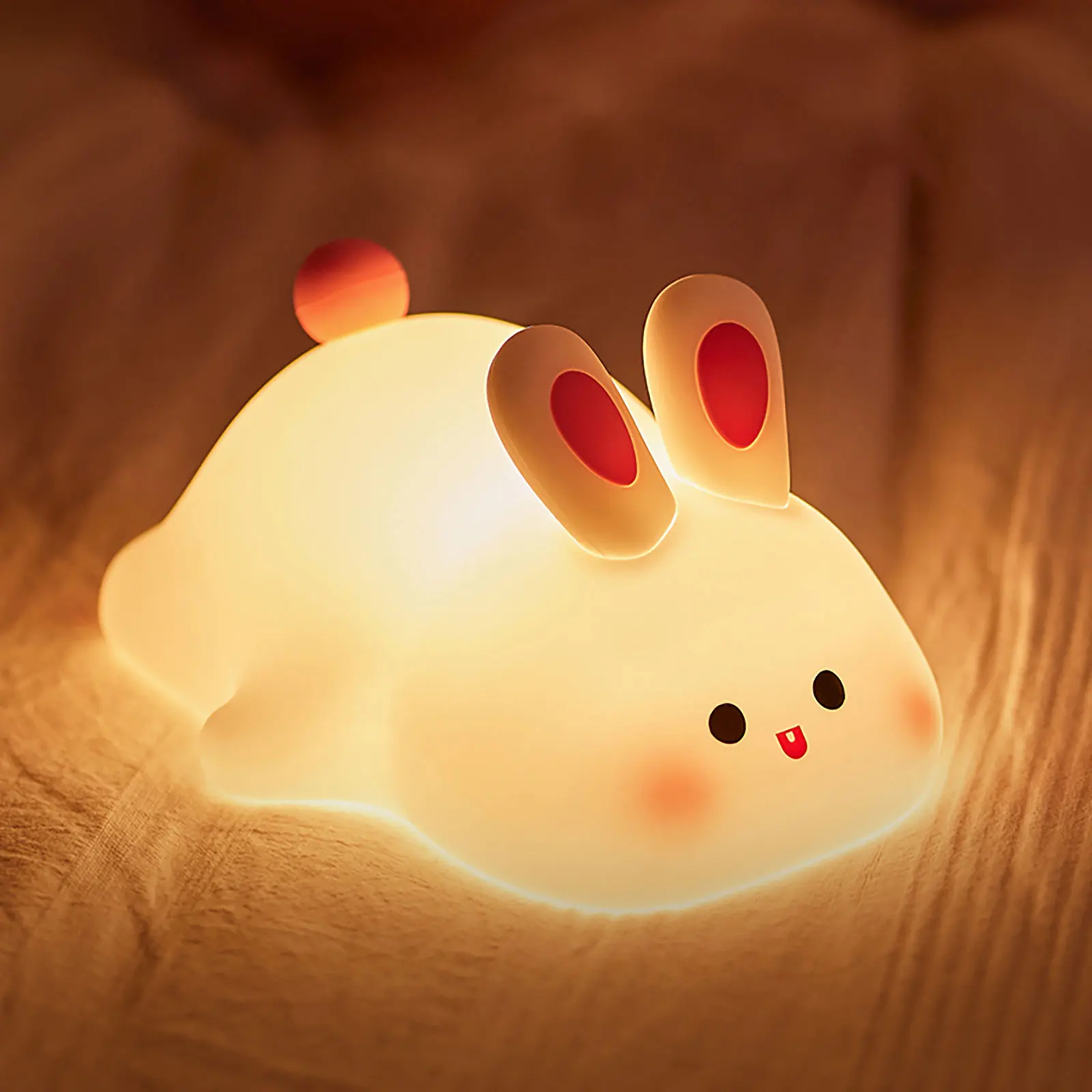 Big Face Rabbit Silicone Night Light Pat 3 Levels Adjustable LED Squishy Animal Lamp Led Lights Light Table Lamp for Kids Gift
Big Face Rabbit Silicone Night Light Pat 3 Levels Adjustable LED Squishy Animal Lamp Led Lights Light Table Lamp for Kids Gift