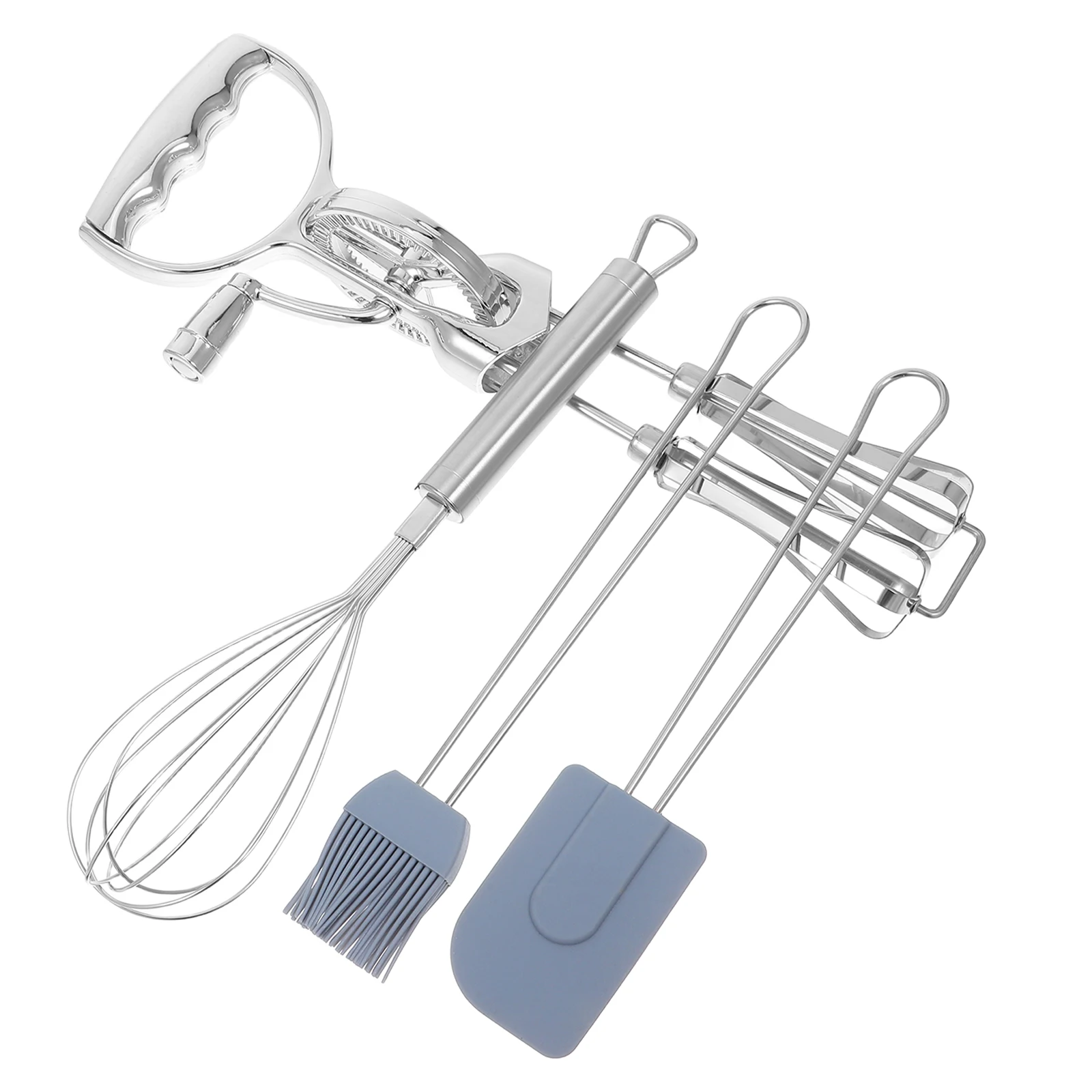 4 Pcs Baking Tool Set Hand Mixer Whisk Blenders Egg Beater Stainless Steel Crank Whisking
4 Pcs Baking Tool Set Hand Mixer Whisk Blenders Egg Beater Stainless Steel Crank Whisking