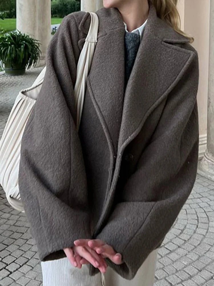 Women Long Sleeves Lapel Coats 2025 Fashion Spring Autumn Blazers Solid Color Elegant Coat Ladies Outerwears Chic Warm Jackets
Women Long Sleeves Lapel Coats 2025 Fashion Spring Autumn Blazers Solid Color Elegant Coat Ladies Outerwears Chic Warm Jackets