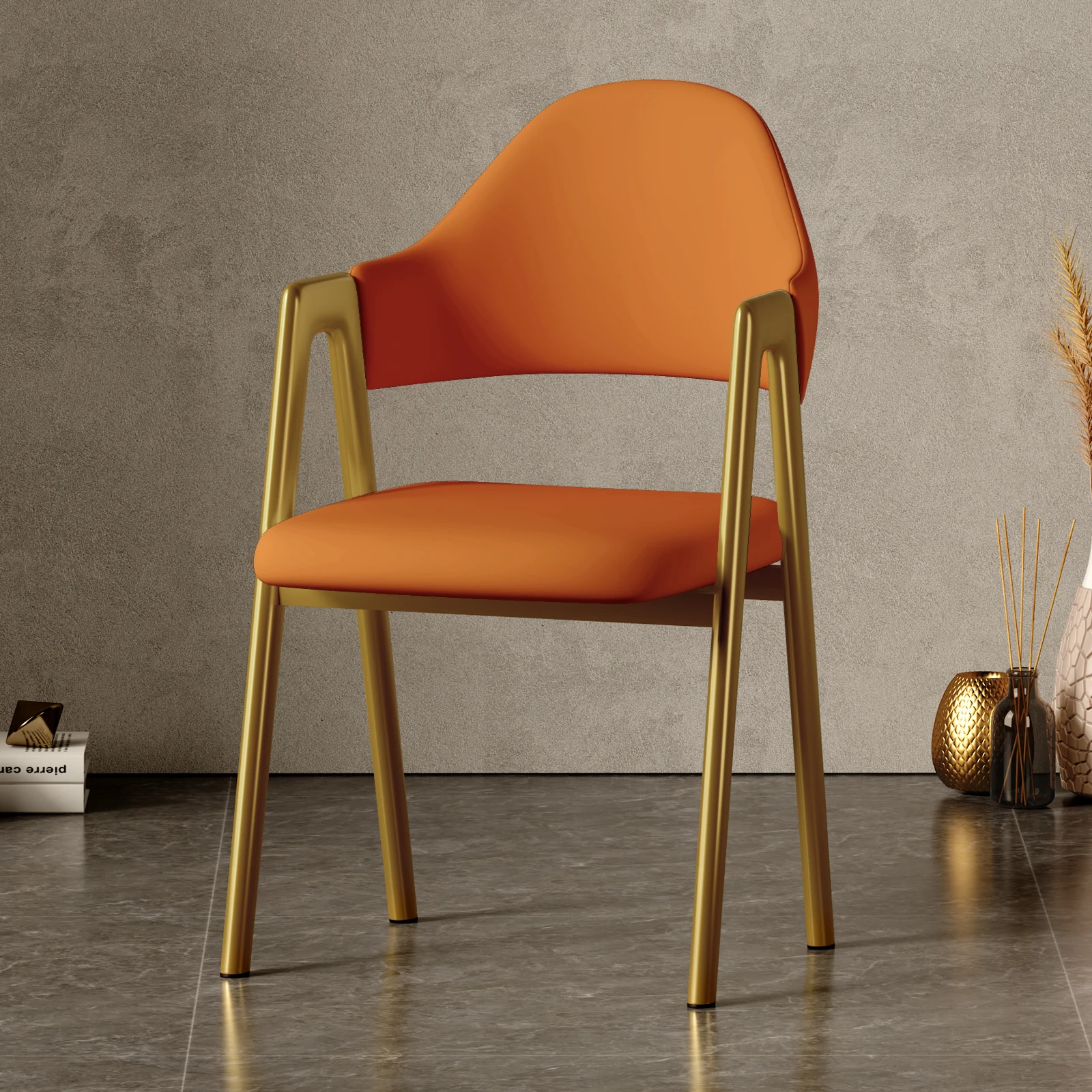 Nordic Luxury Dining Chair Upholstered Retro Pliable Lounge Dining Chair Accent Leather Juegos De Comedor Kitchen Furniture
Nordic Luxury Dining Chair Upholstered Retro Pliable Lounge Dining Chair Accent Leather Juegos De Comedor Kitchen Furniture