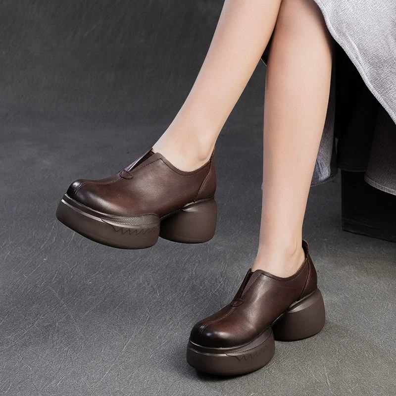 GKTINOO Handmade Women's Platform Shoes For Women Genuine Leather Footwear Woman Vintage Soft Comfort Wedges Breathable Pumps
GKTINOO Handmade Women's Platform Shoes For Women Genuine Leather Footwear Woman Vintage Soft Comfort Wedges Breathable Pumps