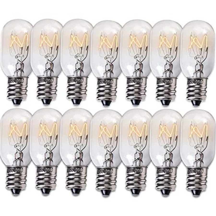 14-Pack E12 T20 25W Incandescent Bulbs Salt Lamp 120V 2700K Warm White Light 150lm for Himalayan Salt Lamps and Baskets, Scents
14-Pack E12 T20 25W Incandescent Bulbs Salt Lamp 120V 2700K Warm White Light 150lm for Himalayan Salt Lamps and Baskets, Scents