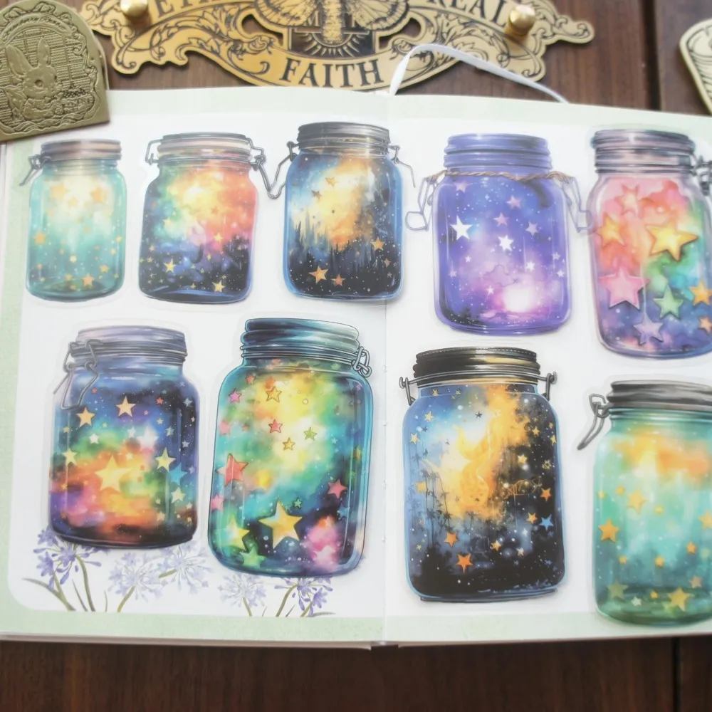 18pcs Space Hidden in The Wishing Bottle Style PVC Sticker Scrapbooking DIY Gift Label Decoration Tag
18pcs Space Hidden in The Wishing Bottle Style PVC Sticker Scrapbooking DIY Gift Label Decoration Tag