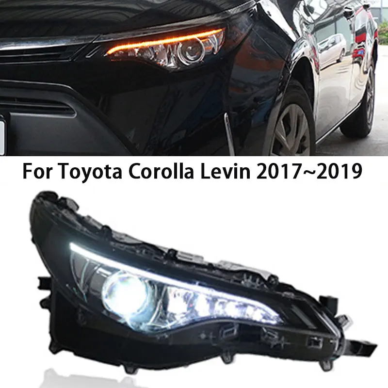 Фара для Toyota Corolla LEVIN, светодиодная фара 2017-2019, фара Corolla DRL, указатель поворота, дальний свет, линза проектора «ангельский глаз»
Фара для Toyota Corolla LEVIN, светодиодная фара 2017-2019, фара Corolla DRL, указатель поворота, дальний свет, линза проектора «ангельский глаз»