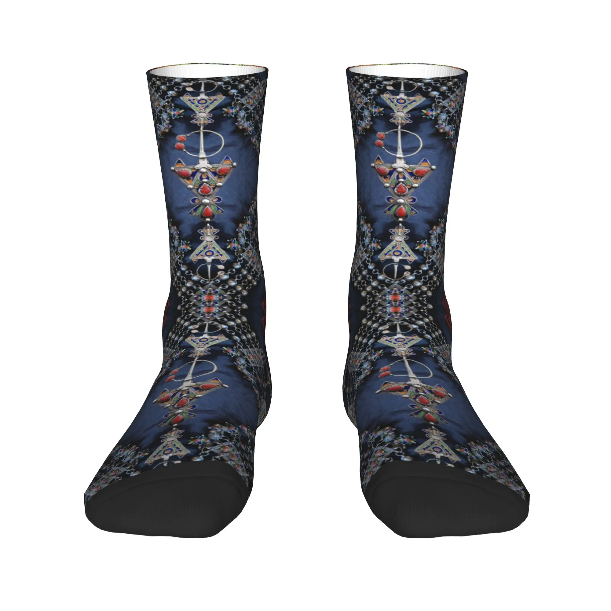 Kabyle Jewelery Dress Socks Men Women Warm Fashion Novelty Amazigh Algeria Dress Crew Socks
Kabyle Jewelery Dress Socks Men Women Warm Fashion Novelty Amazigh Algeria Dress Crew Socks