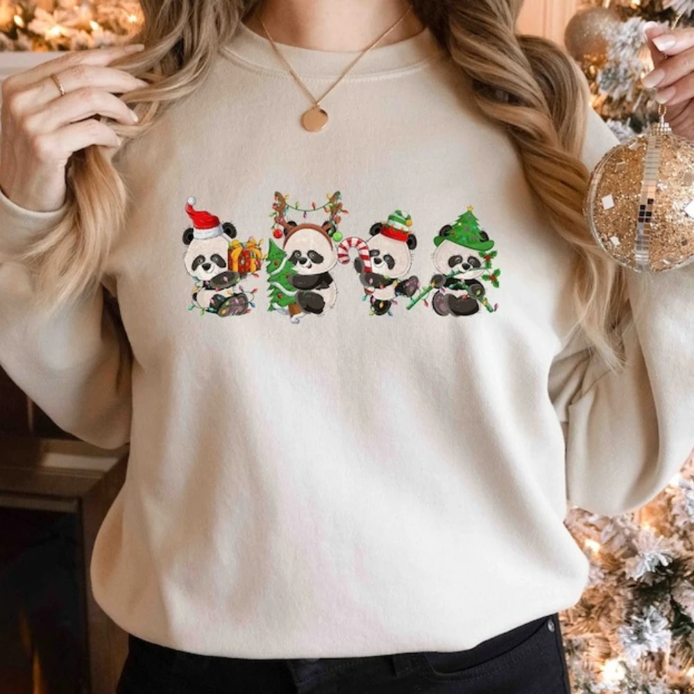 Christmas Sweatshirt Panda Xmas Sweatshirt Christmas Gift Panda Lover Sweater Christmas Panda Tops Animals Farm Women Clothing
Christmas Sweatshirt Panda Xmas Sweatshirt Christmas Gift Panda Lover Sweater Christmas Panda Tops Animals Farm Women Clothing