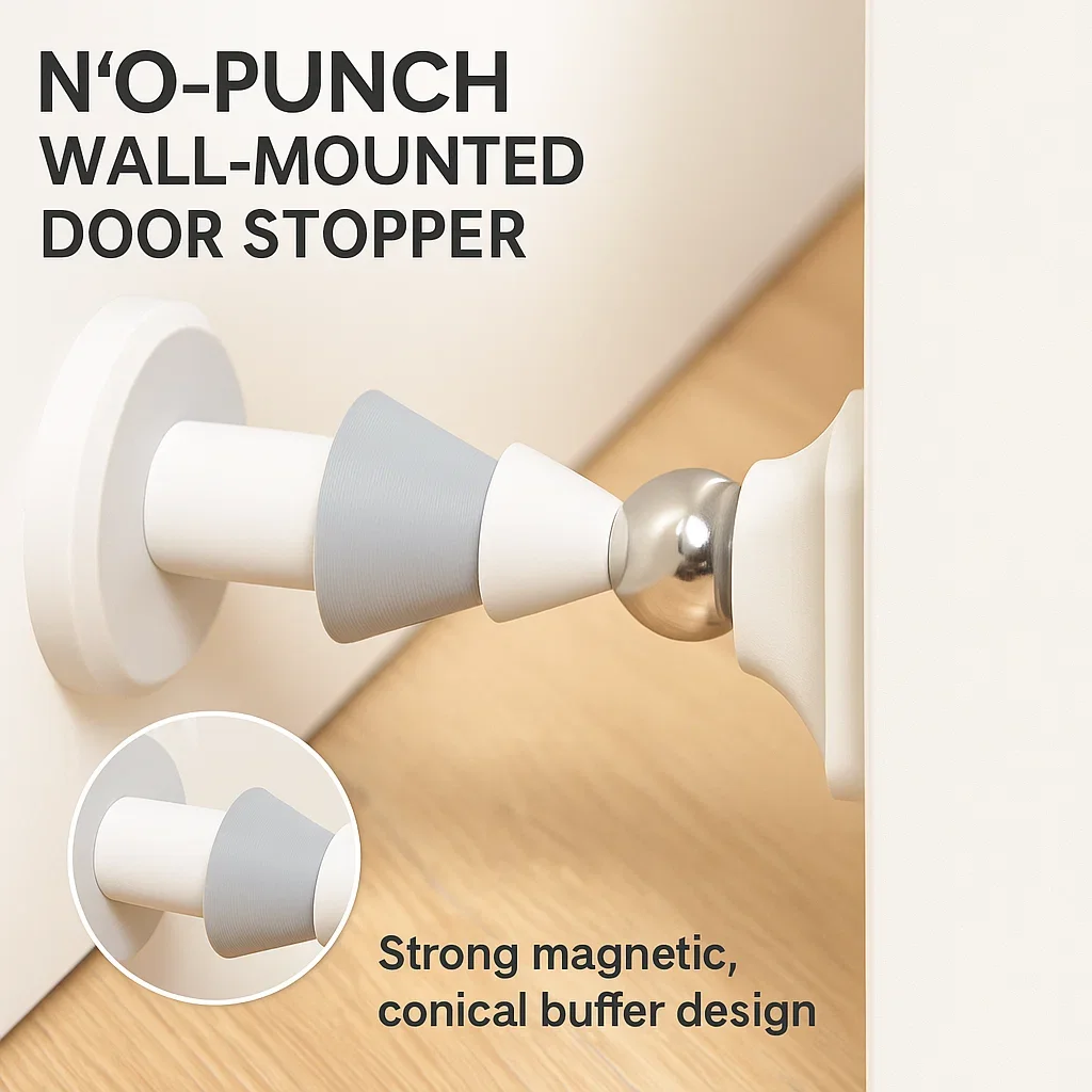 No Punch Suction Door Stopper Magnetic Suction Door Rear Retainer Silicone Stainless Steel Mute Door Stopper Bedroom Door Door
No Punch Suction Door Stopper Magnetic Suction Door Rear Retainer Silicone Stainless Steel Mute Door Stopper Bedroom Door Door
