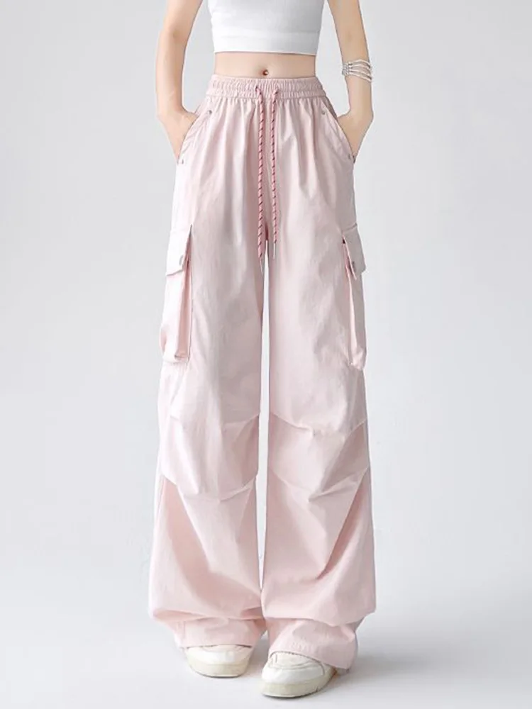 Женские розовые брюки карго в стиле Y2K, винтажные, с высокой талией, свободные, в стиле Харадзюку, хип-хоп, американские повседневные ретро-брюки с карманами, в стиле бойфренд.
Женские розовые брюки карго в стиле Y2K, винтажные, с высокой талией, свободные, в стиле Харадзюку, хип-хоп, американские повседневные ретро-брюки с карманами, в стиле бойфренд.