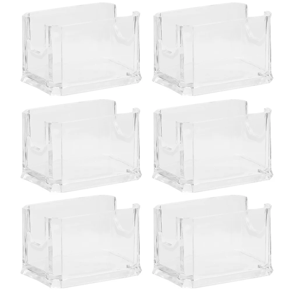 6pcs Coffee Bag Box Transparent Acrylic Sugar Packet Holder Tea Storage ganizer Clear Condiment Container for Home Hotel
6pcs Coffee Bag Box Transparent Acrylic Sugar Packet Holder Tea Storage ganizer Clear Condiment Container for Home Hotel