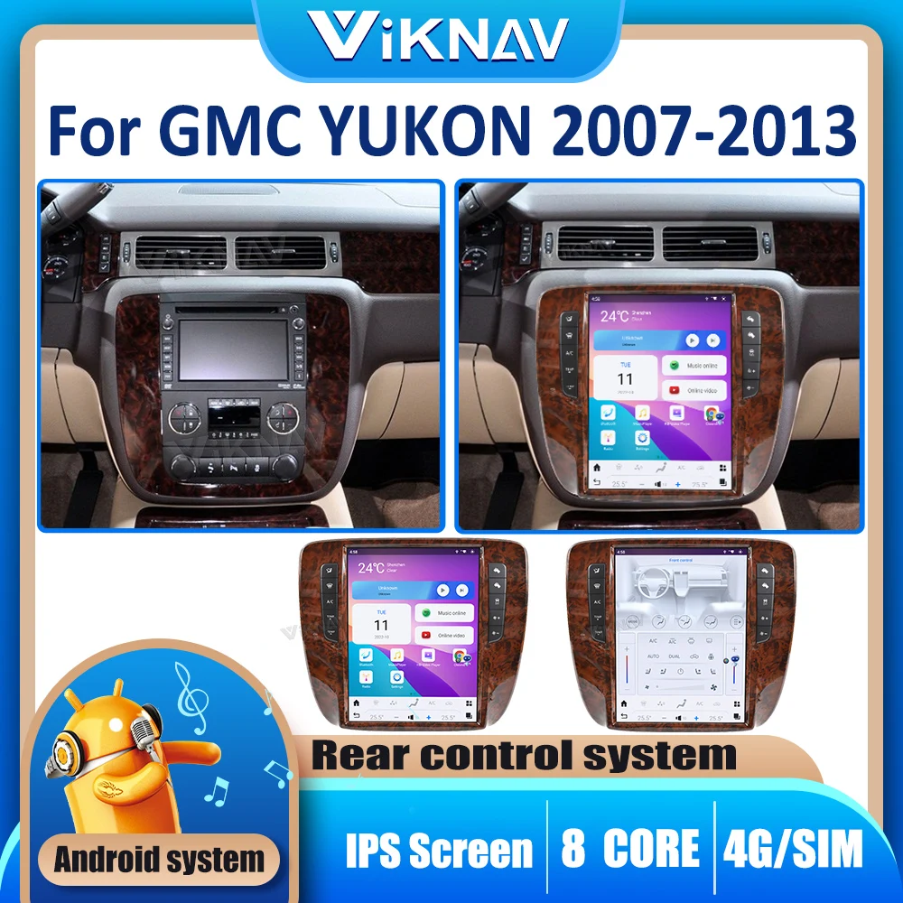 Touch Screen Car Radio For GMC YUKON/Chevy Suburban Tahoe 2007-2013 Carplay Vertical Screen GPS Navigation Multimedia Player
Touch Screen Car Radio For GMC YUKON/Chevy Suburban Tahoe 2007-2013 Carplay Vertical Screen GPS Navigation Multimedia Player