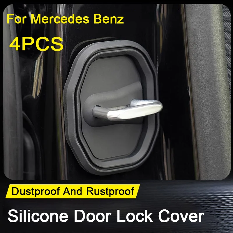 Silicone Car Door Lock Protective Cover Anti-collision For Mercedes Benz A B C E S Class GLA GLK SLK CLA W205 W213 W221 X204
Silicone Car Door Lock Protective Cover Anti-collision For Mercedes Benz A B C E S Class GLA GLK SLK CLA W205 W213 W221 X204