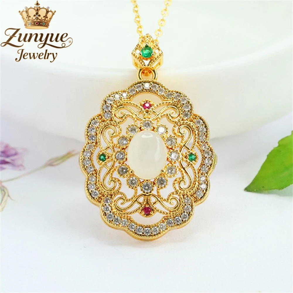 Natural White Moon Jead Hollow Leaf Set With Diamond Pendant Luxury Quality Jewelry Fashion Elegant Popular Charms Exquisite
Natural White Moon Jead Hollow Leaf Set With Diamond Pendant Luxury Quality Jewelry Fashion Elegant Popular Charms Exquisite