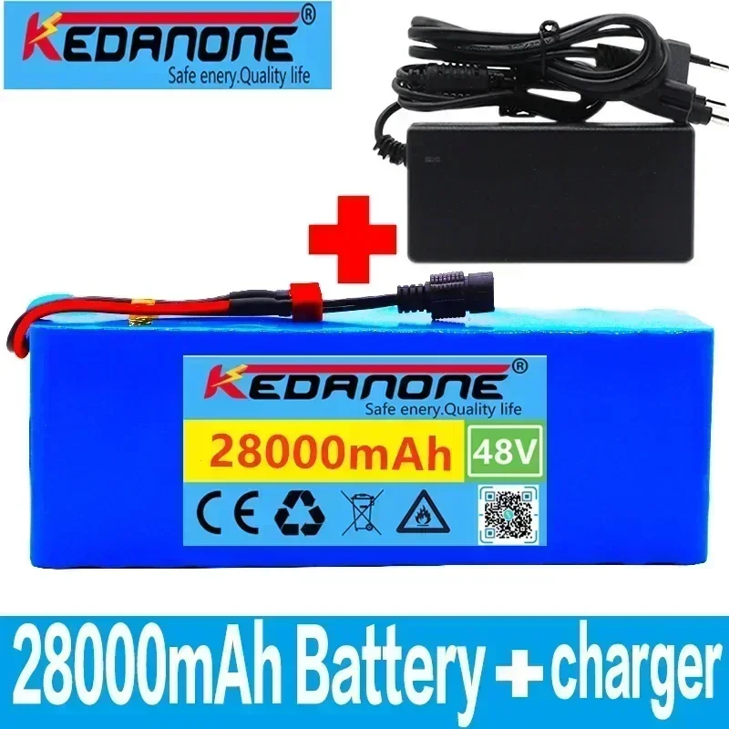 48V lithium-ion battery 48V 28Ah 1000W 13S3P lithium-ion battery pack, suitable for 54.6V electric equipment with BMS+charger
48V lithium-ion battery 48V 28Ah 1000W 13S3P lithium-ion battery pack, suitable for 54.6V electric equipment with BMS+charger
