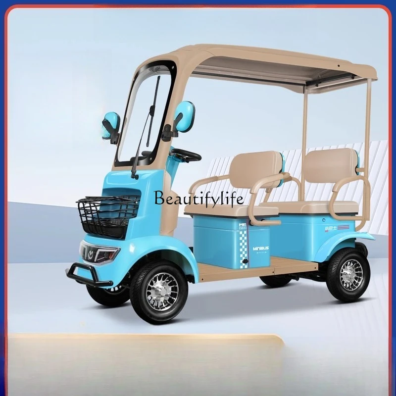 Electric four-wheeler for the elderly to pick up and drop off children's household small elderly scooter
Electric four-wheeler for the elderly to pick up and drop off children's household small elderly scooter