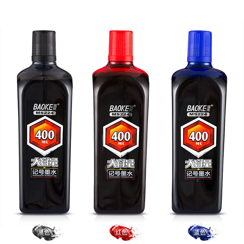 400ML Marker Ink Quick-drying Waterproof Non-erasable Oily Marker Ink Replenishment Solution Black Blue Red High Quality
400ML Marker Ink Quick-drying Waterproof Non-erasable Oily Marker Ink Replenishment Solution Black Blue Red High Quality