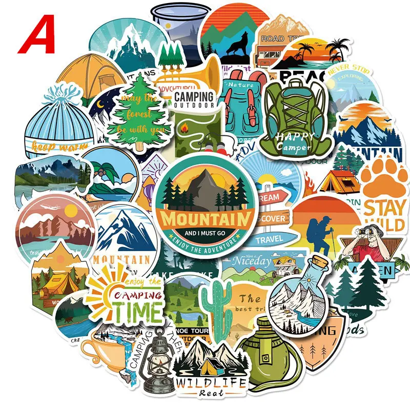 50pcs Forest Hiking Camping Stickers Outdoor Travel Beautiful Scenery Decal Sticker To DIY Water Bottle Phone Laptop
50pcs Forest Hiking Camping Stickers Outdoor Travel Beautiful Scenery Decal Sticker To DIY Water Bottle Phone Laptop