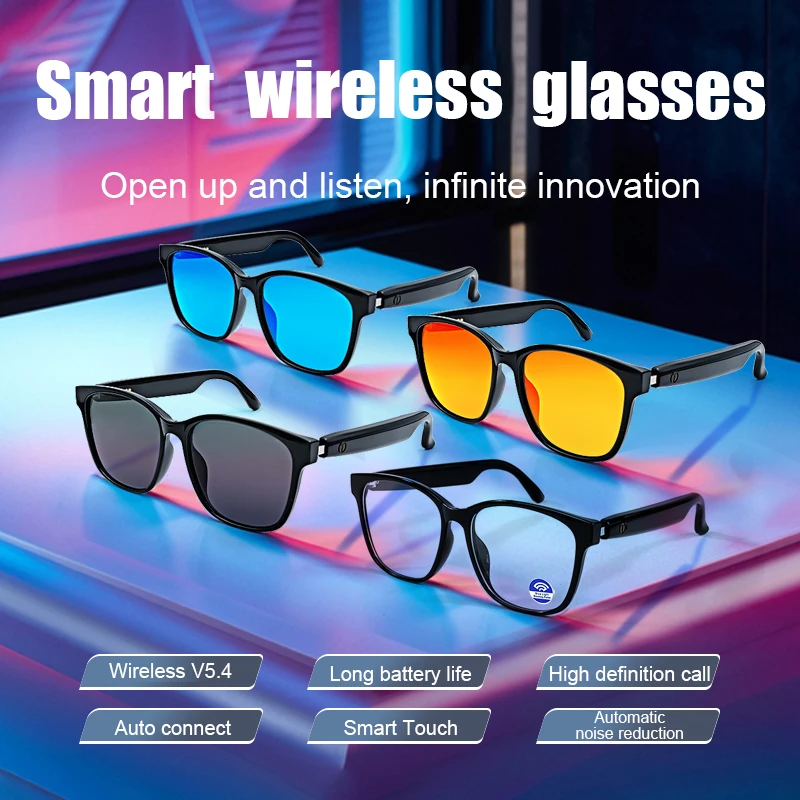 KOIPSSE intelligent AI translation glasses with 2 lens colors to choose from, built-in microphone, high-definition calling
KOIPSSE intelligent AI translation glasses with 2 lens colors to choose from, built-in microphone, high-definition calling