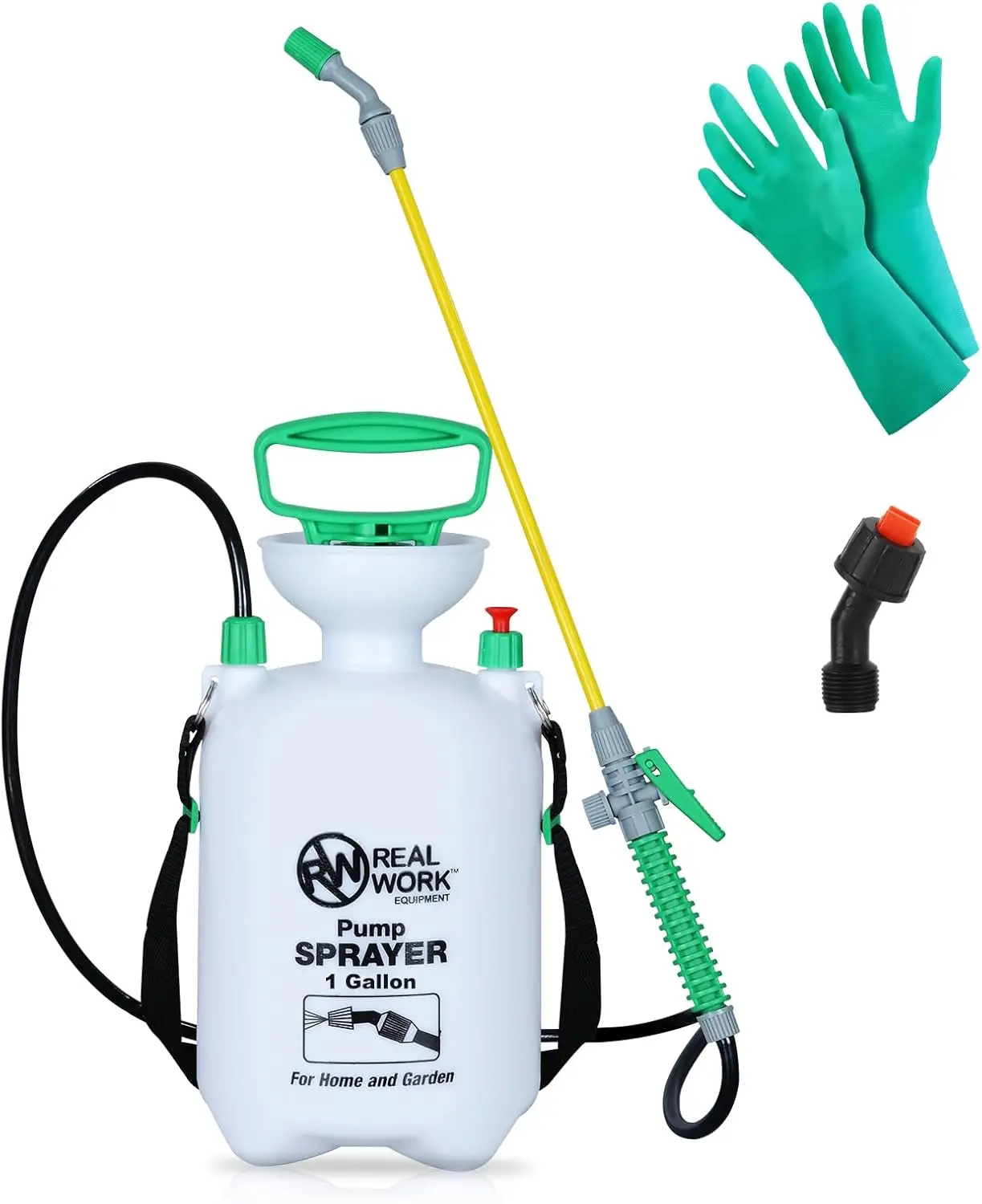 1-Gallon Handheld Tank Sprayer with Shoulder Strap for Lawn, Garden, Yard, Translucent White
1-Gallon Handheld Tank Sprayer with Shoulder Strap for Lawn, Garden, Yard, Translucent White