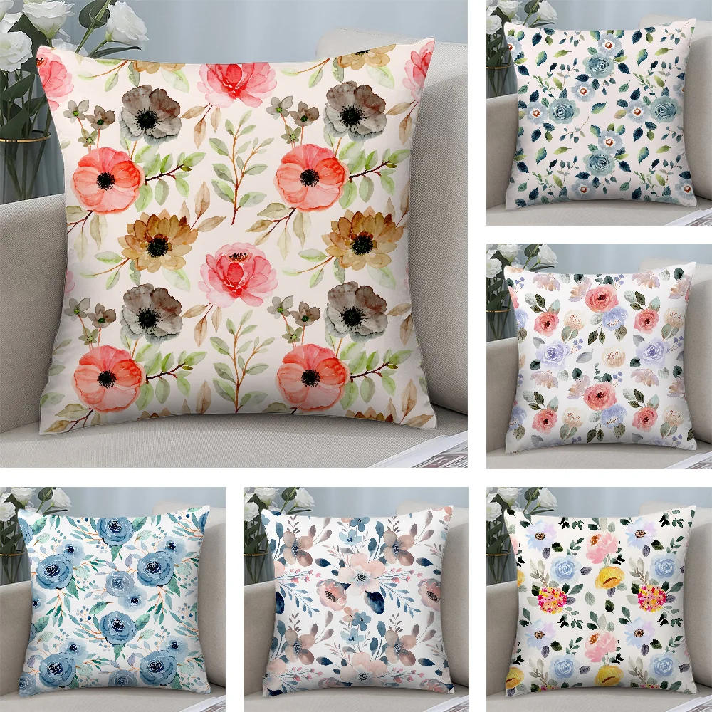 Vintage Floral Watercolor Pillow Case Short Plush Pillow Covers Sofa Decorative Gift Home Double-sided Printing Cushion Cover
Vintage Floral Watercolor Pillow Case Short Plush Pillow Covers Sofa Decorative Gift Home Double-sided Printing Cushion Cover