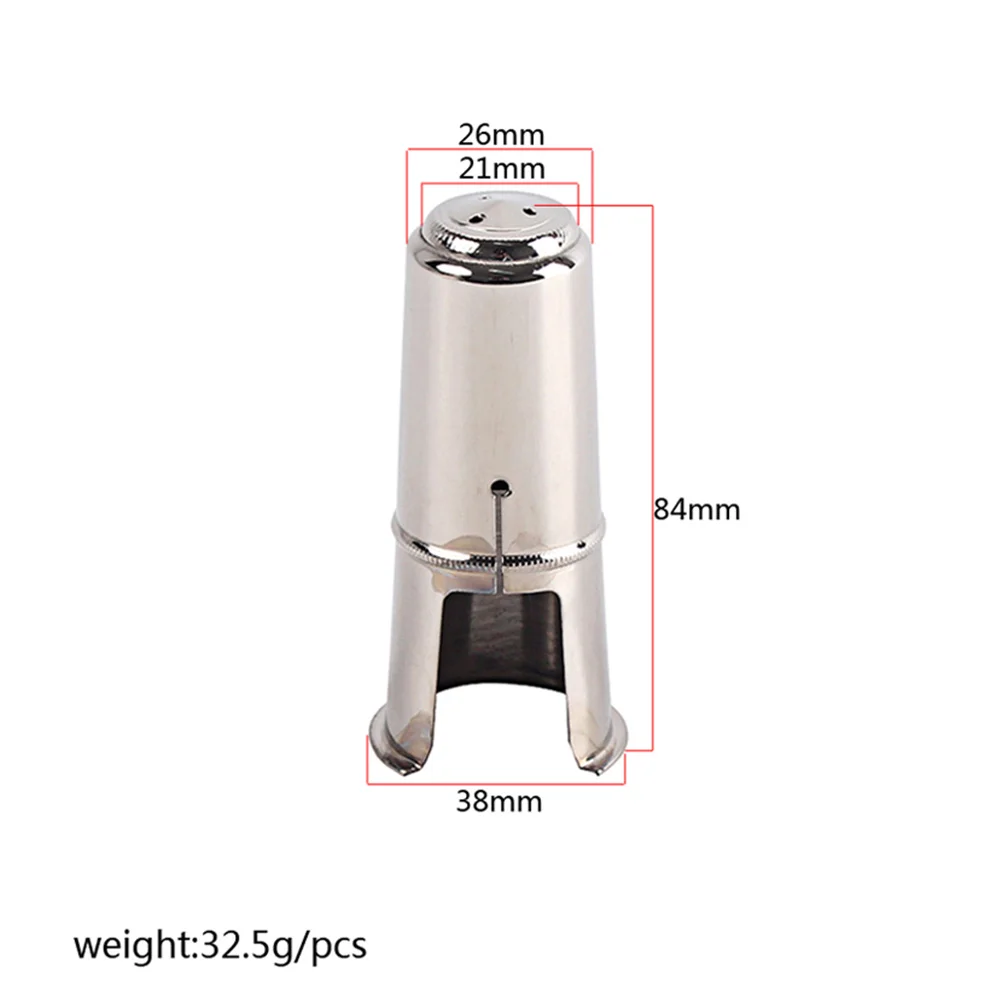 84mm Tenor Saxophone Mouthpiece Protective Silver Cap Durable Adjustable Prevent Falling Enhance Tone for Sax Musical Instrument
84mm Tenor Saxophone Mouthpiece Protective Silver Cap Durable Adjustable Prevent Falling Enhance Tone for Sax Musical Instrument
