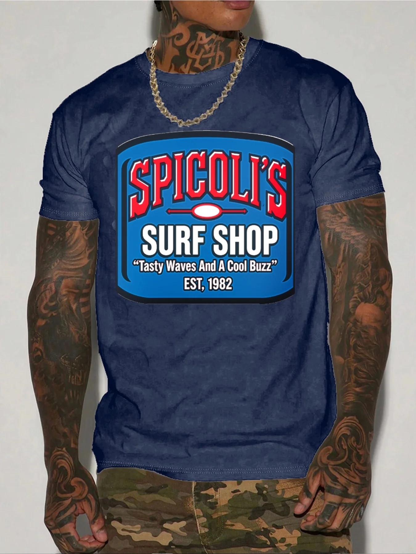 Футболка для мужчин, 100% хлопок, летняя футболка Spicoli's Surf Shop 1982, винтажный принт, повседневная облегающая футболка с круглым вырезом и короткими рукавами, топ
Футболка для мужчин, 100% хлопок, летняя футболка Spicoli's Surf Shop 1982, винтажный принт, повседневная облегающая футболка с круглым вырезом и короткими рукавами, топ