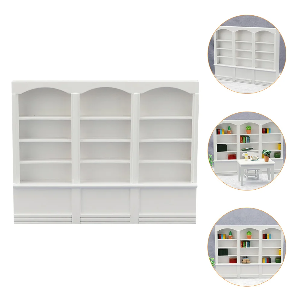 Miniature Bookshelf Furniture Accessories Storage Cabinets Bookcase White Wooden Model Display
Miniature Bookshelf Furniture Accessories Storage Cabinets Bookcase White Wooden Model Display