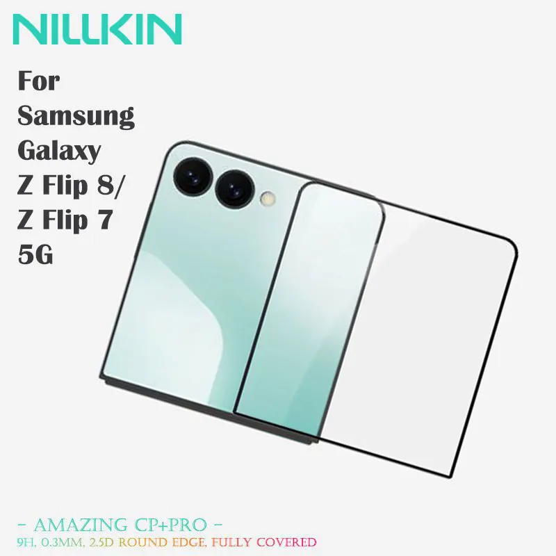 For Samsung Z Flip 8/7 Screen Protector NILLKIN CP+PRO Full Coverage 2.5D Glass Anti-Fingerprint Scratch Resistant Case Friendly
For Samsung Z Flip 8/7 Screen Protector NILLKIN CP+PRO Full Coverage 2.5D Glass Anti-Fingerprint Scratch Resistant Case Friendly