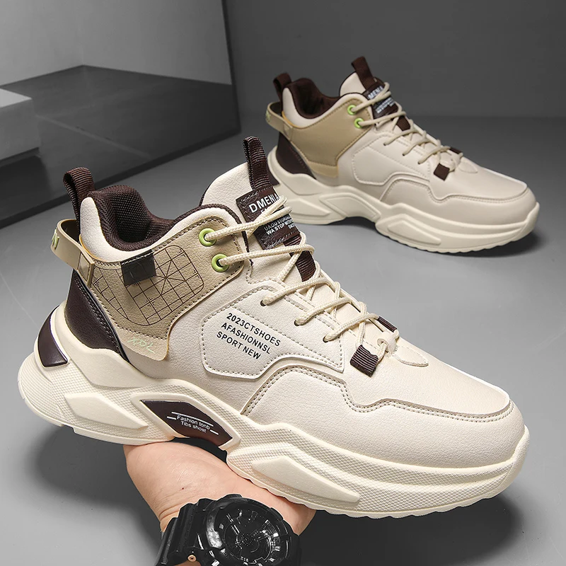 Fashionable Comfortable Breathable Heightening Man Ankle Boots Autumn New Men Casual Shoes Pu Leather Footwear Non-slip Sneakers
Fashionable Comfortable Breathable Heightening Man Ankle Boots Autumn New Men Casual Shoes Pu Leather Footwear Non-slip Sneakers