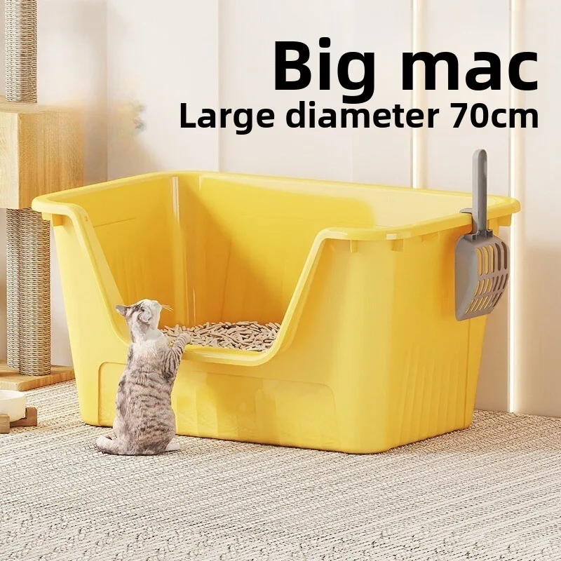 Extra Large Cat Litter Tray Anti Splash Open Top Odor Control Big Cat Toilet Large Cat Lacy Sand Box Kitty Litter Box Cat Litter
Extra Large Cat Litter Tray Anti Splash Open Top Odor Control Big Cat Toilet Large Cat Lacy Sand Box Kitty Litter Box Cat Litter