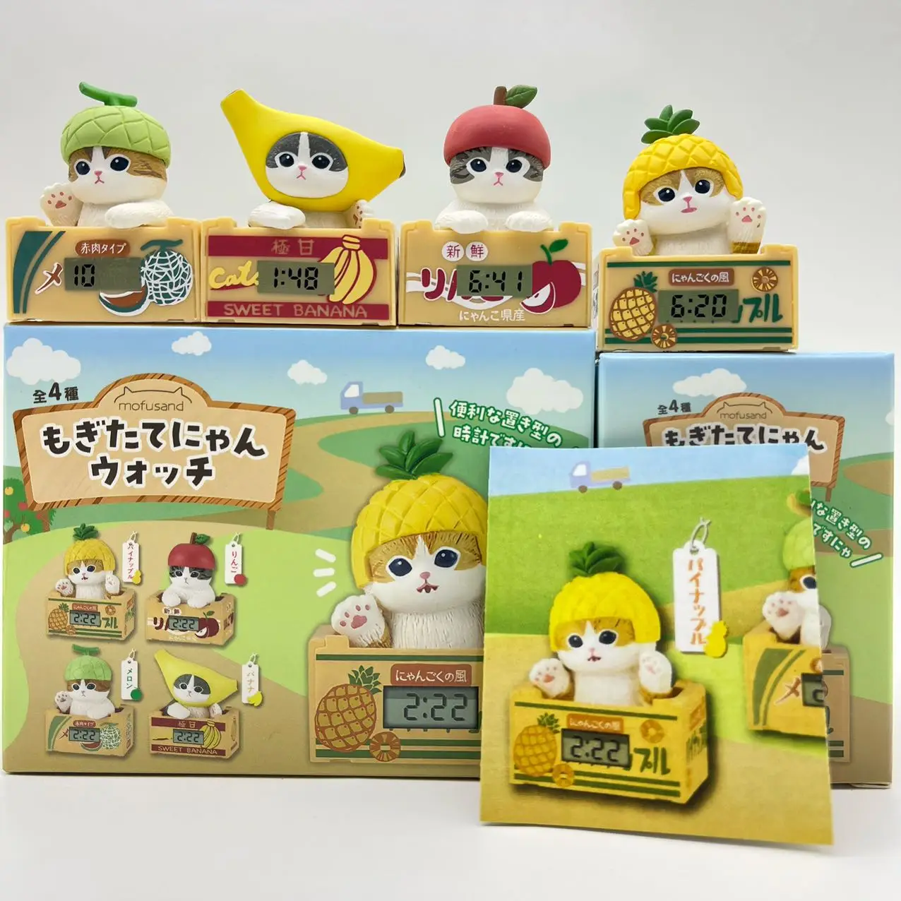 Mofusand Fruit Clock Series Blind Box Shark Cat Surrounding Fruit Head Kawaii Action Figurine Desktop Ornament Model Toys Gift
Mofusand Fruit Clock Series Blind Box Shark Cat Surrounding Fruit Head Kawaii Action Figurine Desktop Ornament Model Toys Gift