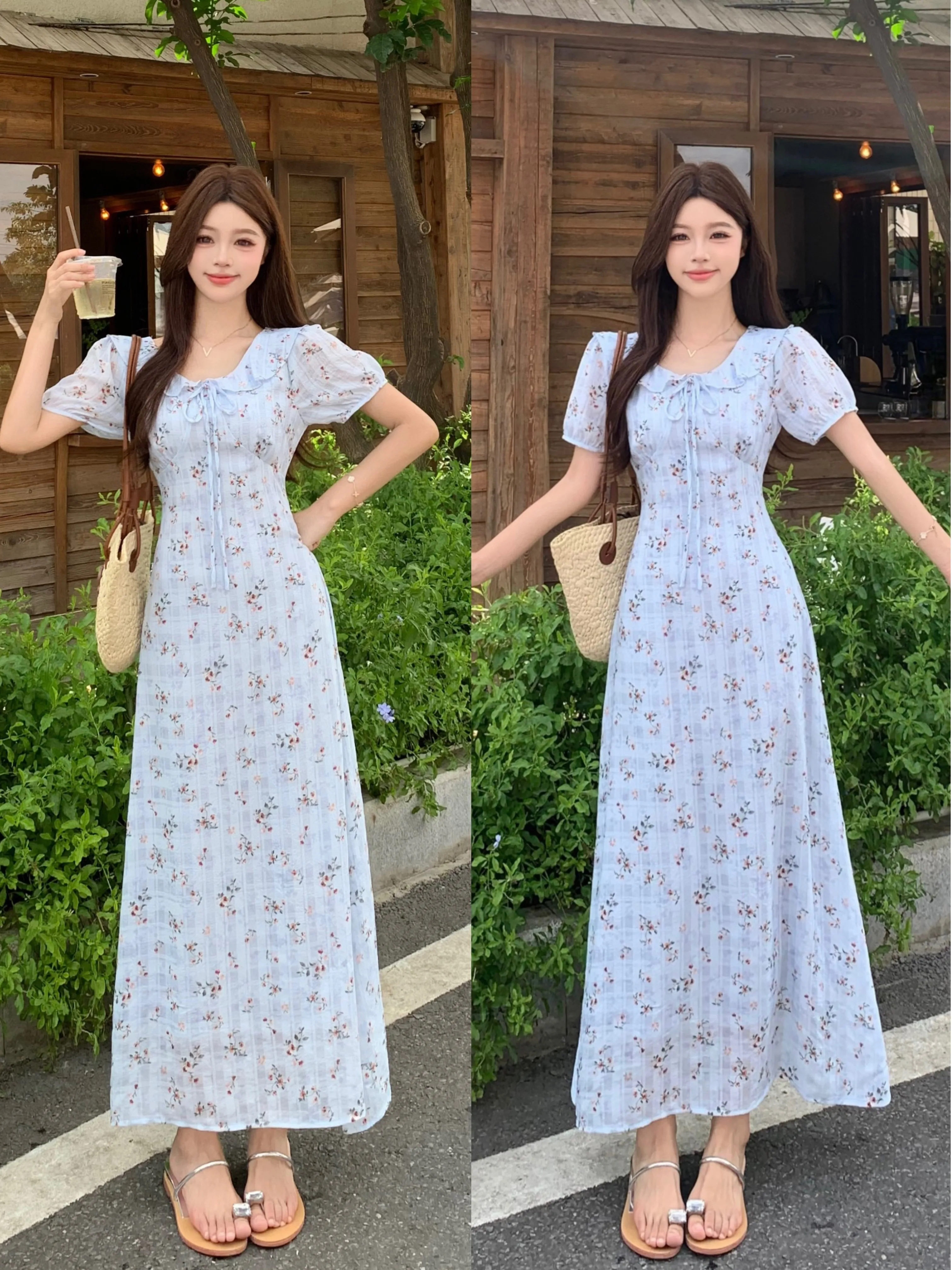 plus Size Blue Floral Print Dress with Pleated Skirt High Waist Knot Long Dress for Women in Summer Casual Wear
plus Size Blue Floral Print Dress with Pleated Skirt High Waist Knot Long Dress for Women in Summer Casual Wear