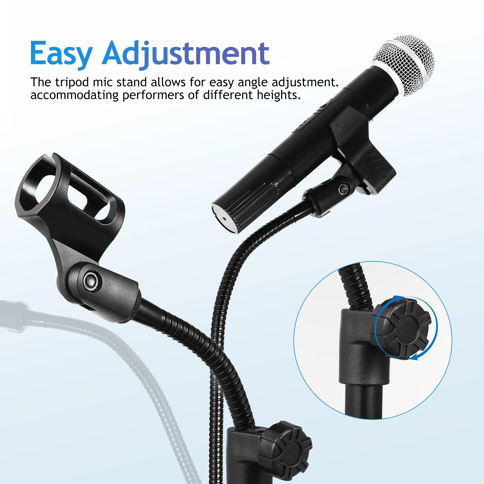 1 set Microphone Stand Floor Heavy Duty Tripod Mic Stand Adjustable Studio Recording Broadcast Live Streaming Portable Metal
1 set Microphone Stand Floor Heavy Duty Tripod Mic Stand Adjustable Studio Recording Broadcast Live Streaming Portable Metal