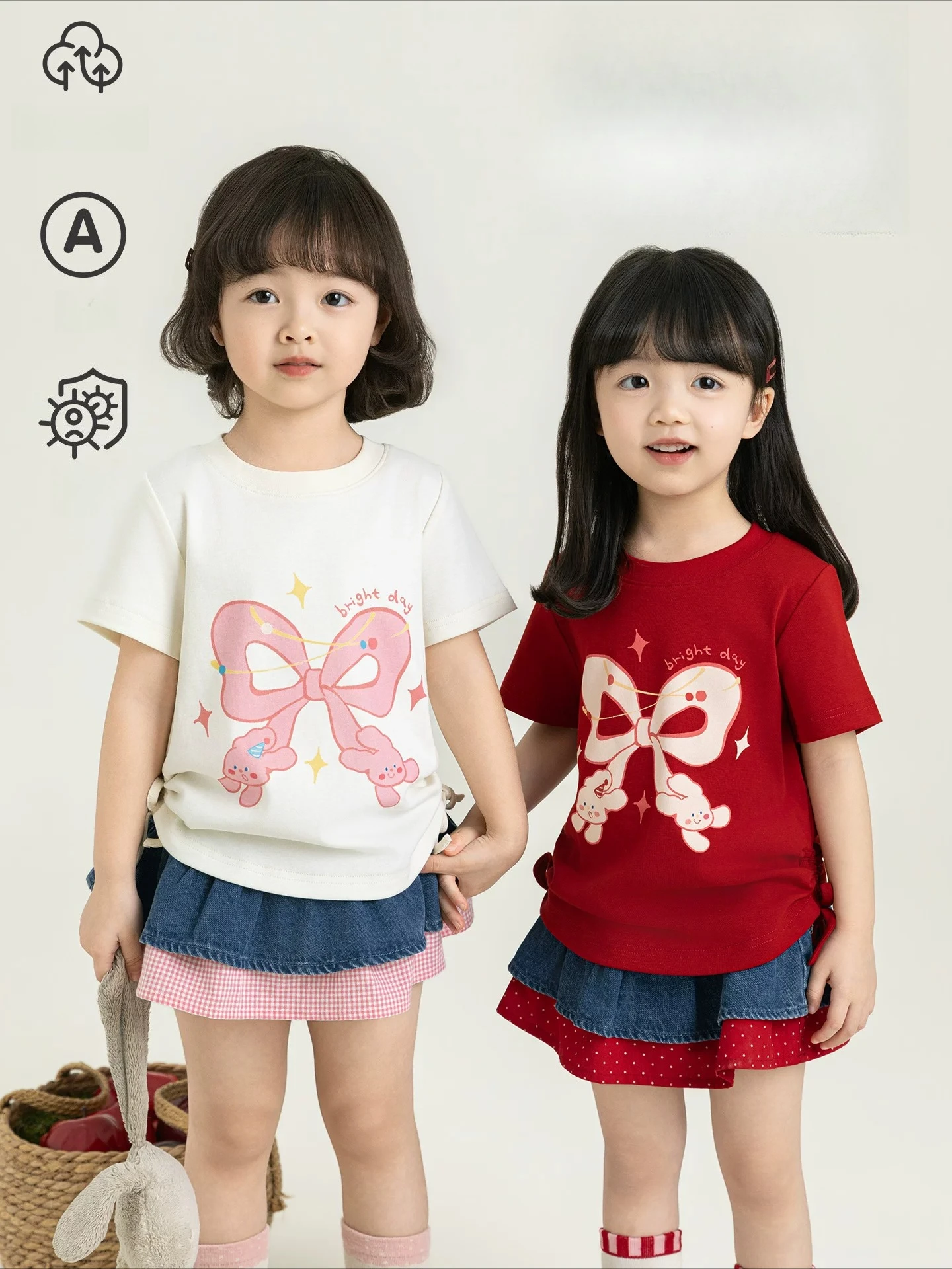 Summer Little Girls Short Sleeve T-Shirt Cute Bow Pattern Crew Neck Soft Stretchy Children Tops
Summer Little Girls Short Sleeve T-Shirt Cute Bow Pattern Crew Neck Soft Stretchy Children Tops