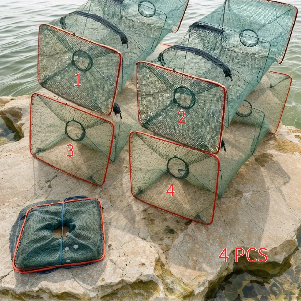 Set of 4 Foldable Fishing Nets for Crabs, Prawns and Crayfish – The Perfect Fishing Gear and Traps for Outdoor Enthusiasts
Set of 4 Foldable Fishing Nets for Crabs, Prawns and Crayfish – The Perfect Fishing Gear and Traps for Outdoor Enthusiasts