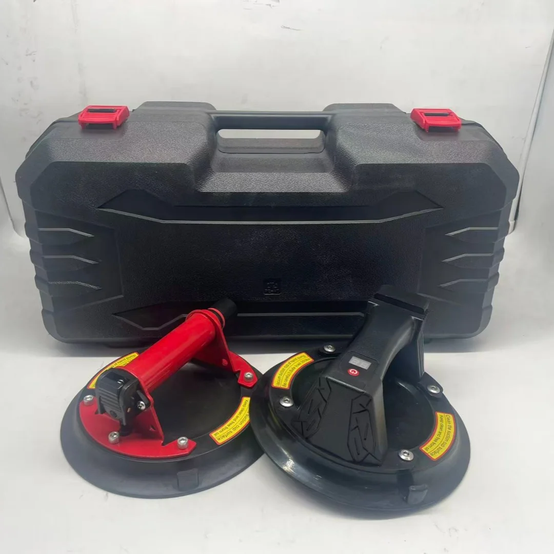8 Inch Manual Electric Suction Cup Electric Auto Start-Stop Tile Lifter Tool Sucker 2 Pcs Set for Glass Tile Material Handling
8 Inch Manual Electric Suction Cup Electric Auto Start-Stop Tile Lifter Tool Sucker 2 Pcs Set for Glass Tile Material Handling