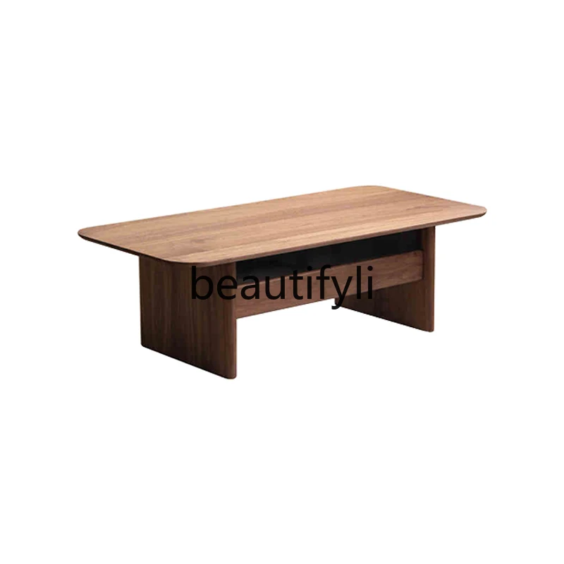 North American black walnut coffee table combination Nordic small apartment solid wood low tea table rectangular small tea table
North American black walnut coffee table combination Nordic small apartment solid wood low tea table rectangular small tea table